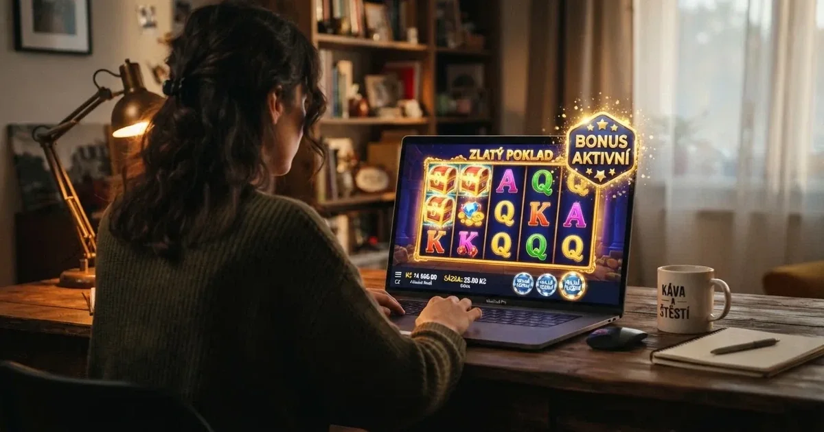 Rozhraní českého online casina s přehledem denních bonusových nabídek a free spinů