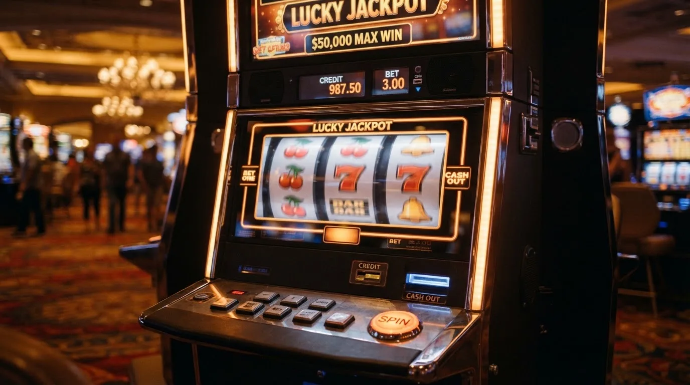 Koláž symbolizující různé typy bonusů — mince pro kredit, automat pro free spiny, štít pro cashback.